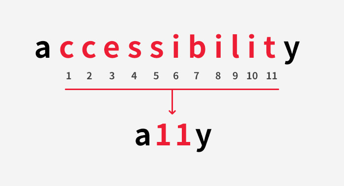 a11y - accessibillity의 축약어
