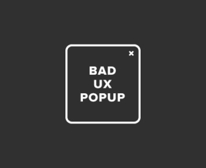 왜 플러그인 이름이 BAD UX POPUP일까요?